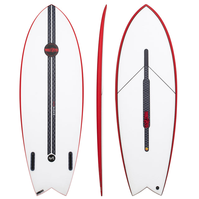 Red Baron 5'4" x 20 3/4" X 2 3/8" - 29.90L, Swallow, 2x FCS 2 Fin Boxes, PU - ID:1170291