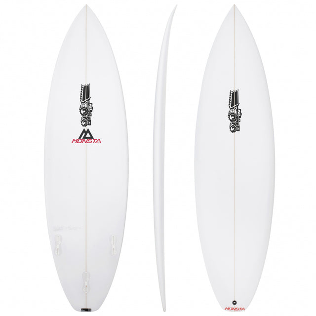 Monsta Youth 5'0" x 16 3/4" X 2" - 17.80L, Squash, 3x FCS 2 Fin Boxes, PU - ID:1133076