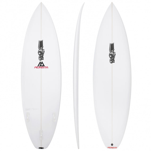 Monsta Youth 5'6" x 18 1/4" X 2 1/4" - 23.20L, Squash, 3x Futures Fin Boxes, PU - ID:1165160