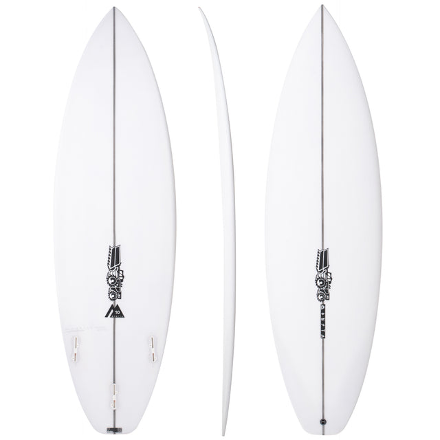 Monsta 10 6'4" x 19 3/4" X 2 5/8" - 35.00L, Squash, 3x Futures Fin Boxes, PU - ID:1001026