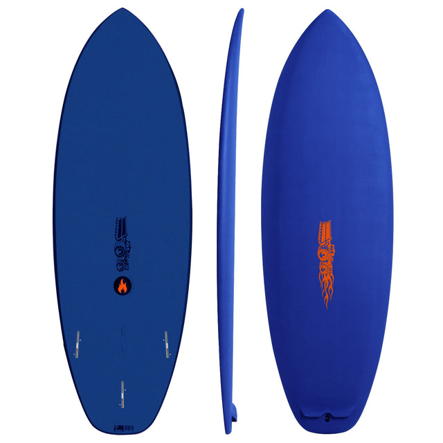 Flame Fish Softboard 5'8" x X - 38.00L, Squash, 3x FCS 2 Fin Boxes, Softboard - ID:746580