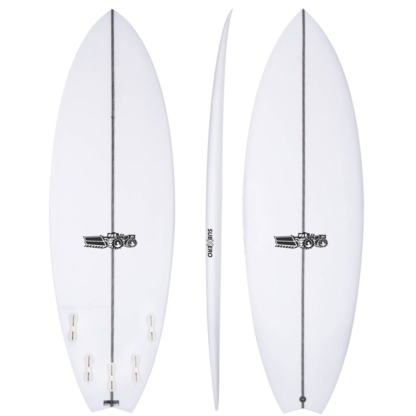 Sub Xero 5'9" x 20 3/4" X  2 3/4" - 35.30L, Swallow, 5x  FCS 2 Fin Boxes, PU - ID:774230