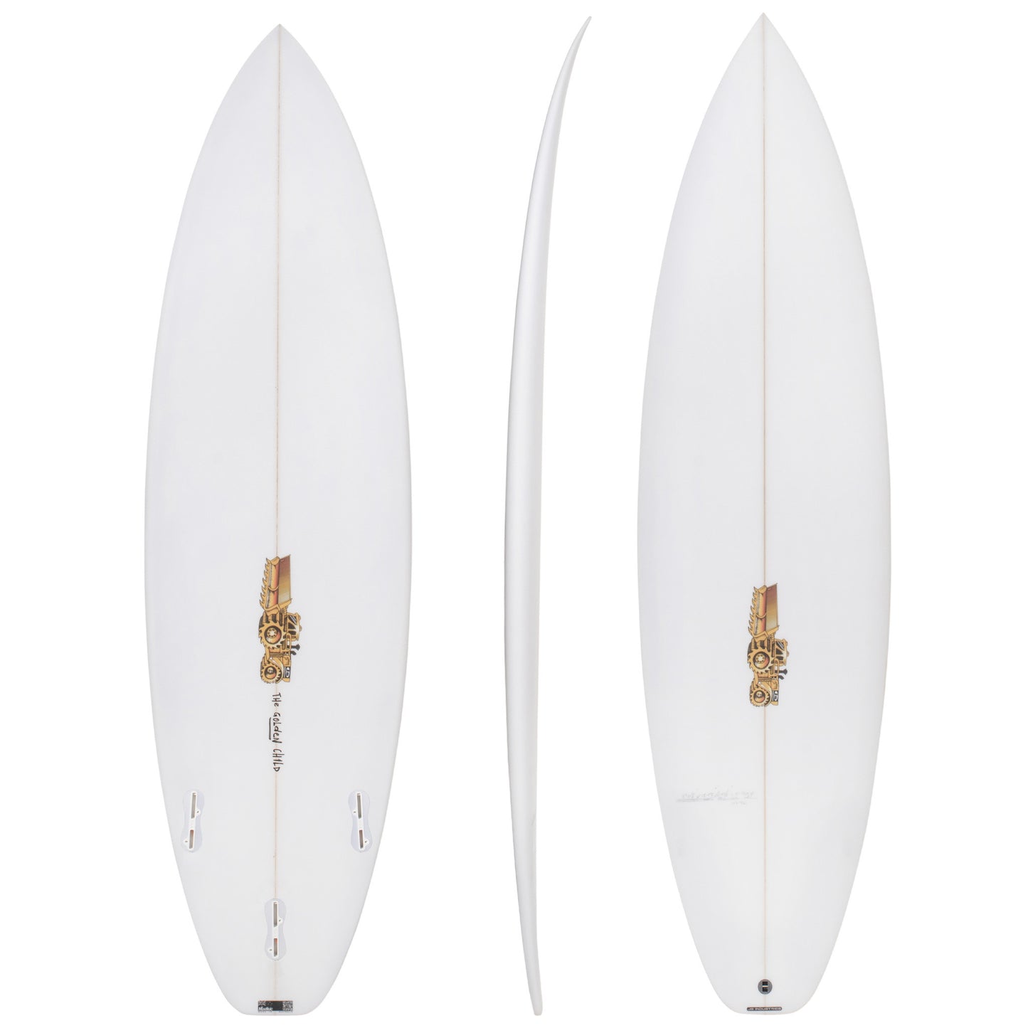 Golden Child Easy Rider 6'1" x 19 1/8" X  2 9/16" - 30.90L, Squash, 3x  FCS 2 Fin Boxes, PU - ID:922385