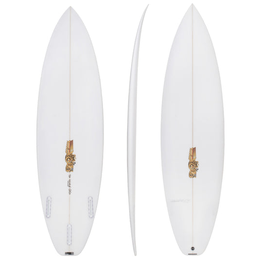 Golden Child Easy Rider 6'0" x 19" X  2 1/2" - 29.60L, Squash, 3x  FCS 2 Fin Boxes, PU - ID:867998