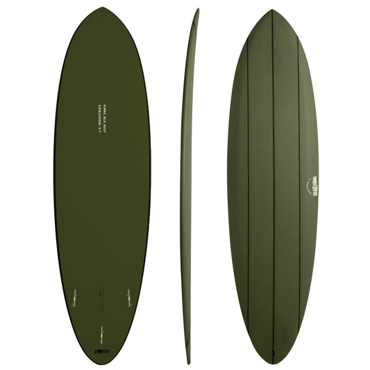 Big Baron Softboard 6'8" x 20 3/4" X  2 5/8" - 40.20L, Round, 3x  FCS 2 Fin Boxes, Softboard - ID:746594