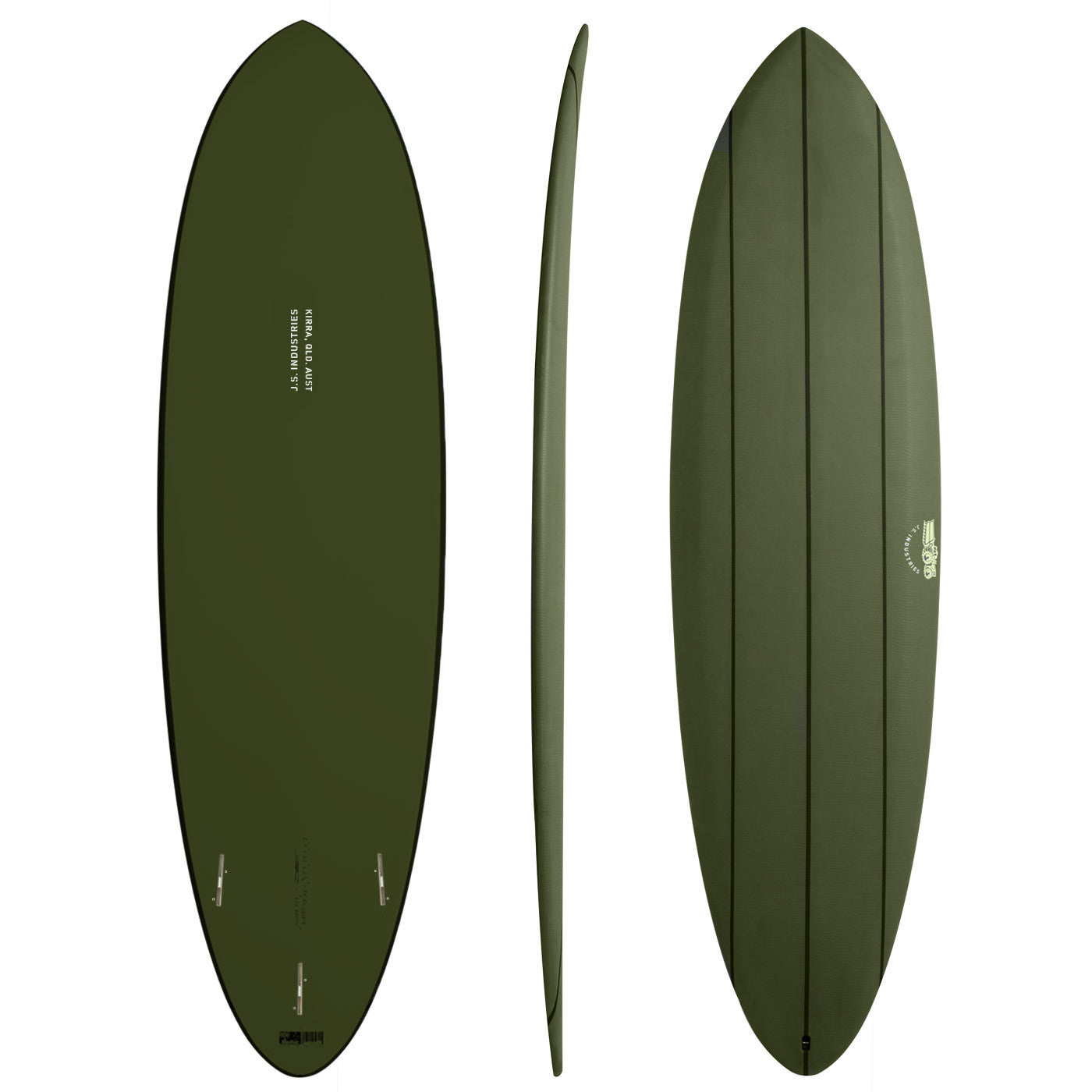 Big Baron Softboard 6'0" x 19 1/2" X  2 7/16" - 31.50L, 3x   Fin Boxes, Softboard - ID:939263