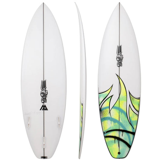 Monsta 10 Youth 5'4" x 17 1/2" X  2 1/8" - 20.50L, Round, 3x  FCS 2 Fin Boxes, PU [Average] - ID:916485