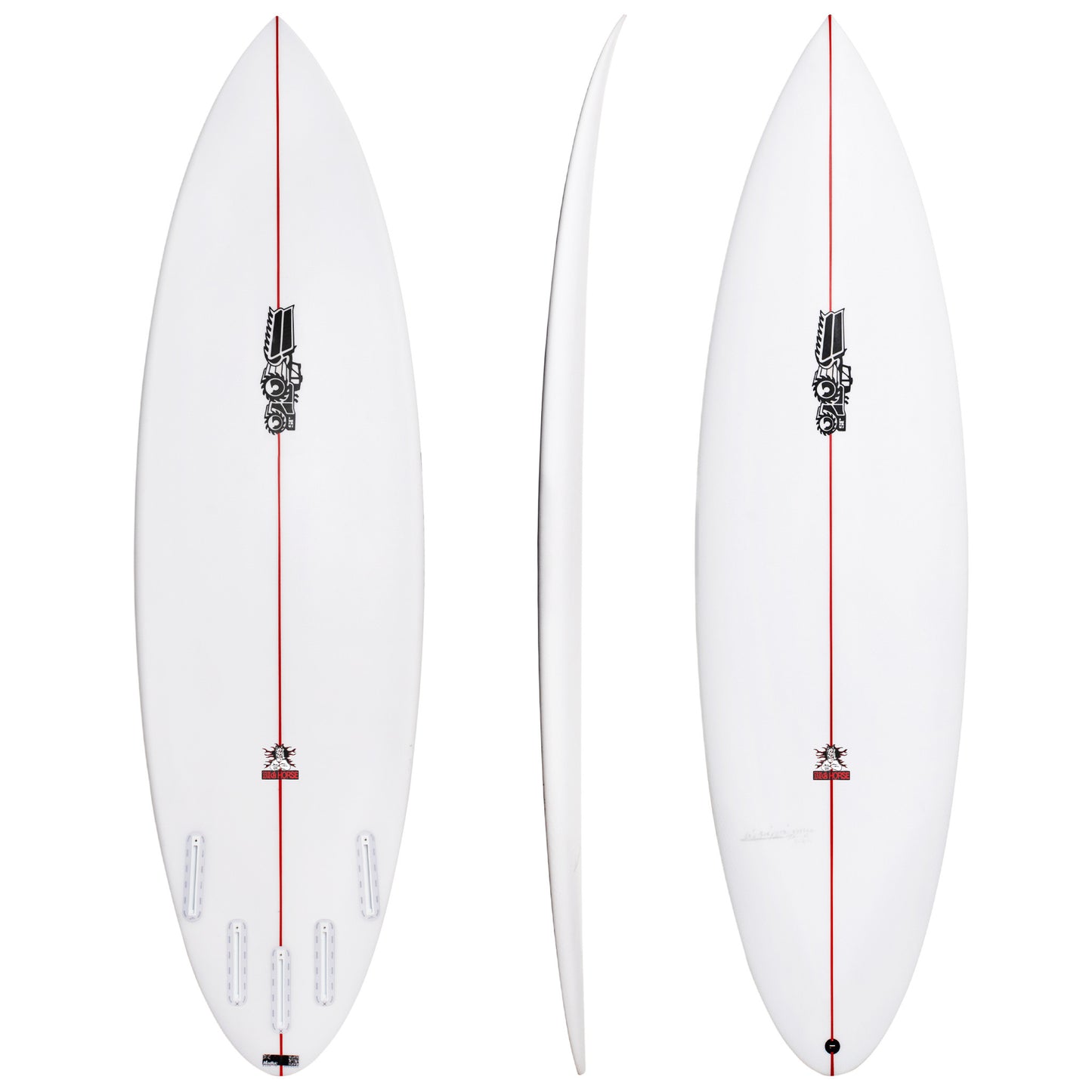 Big Horse 5'9" x 18 3/8" X  2 7/16" - 26.20L, Round, 3x  Futures Fin Boxes [T1], PU [Good] - ID:911463