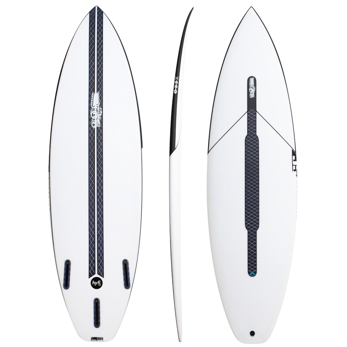 Xero 5'10" x 19 3/4" X  2 7/16" - 30.50L, Squash, 3x  FCS 2 Fin Boxes, HYFI 2.0 - ID:773407