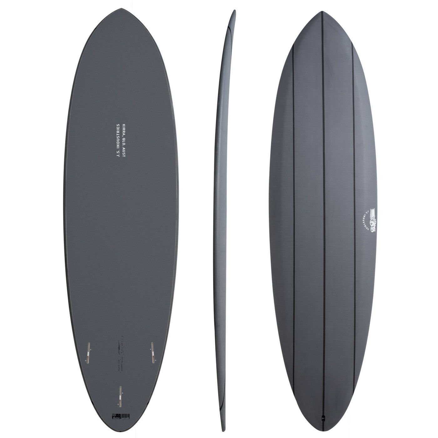 Big Baron Softboard 7'0" x 21" X  2 3/4" - 45.00L, Round, 3x  FCS 2 Fin Boxes, Softboard - ID:790435