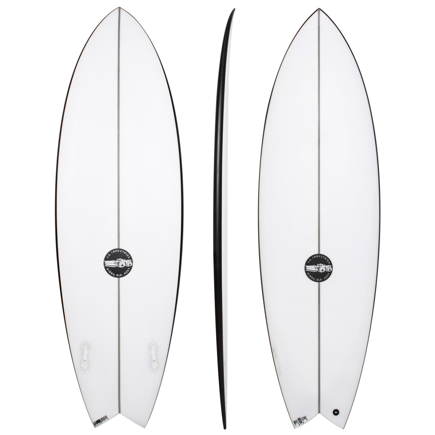 Black Baron 5'11" x 20 7/8" X  2 11/16" - 37.00L, Swallow, 2x  FCS 2 Fin Boxes, HYFI 2.0 - ID:746548