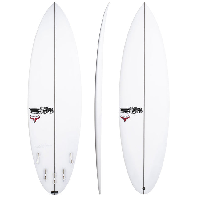 Raging Bull 6'1" x 19 3/4" X  2 11/16" - 34.20L, Round, 5x  Futures Fin Boxes, PU - ID:1058781