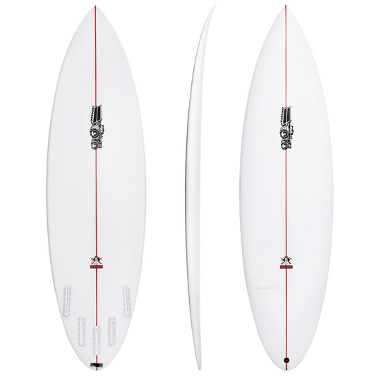 Big Horse 6'1" x 18 3/4" X  2 5/8" - 30.00L, Round, 5x  Futures Fin Boxes [T2], PU - ID:888481