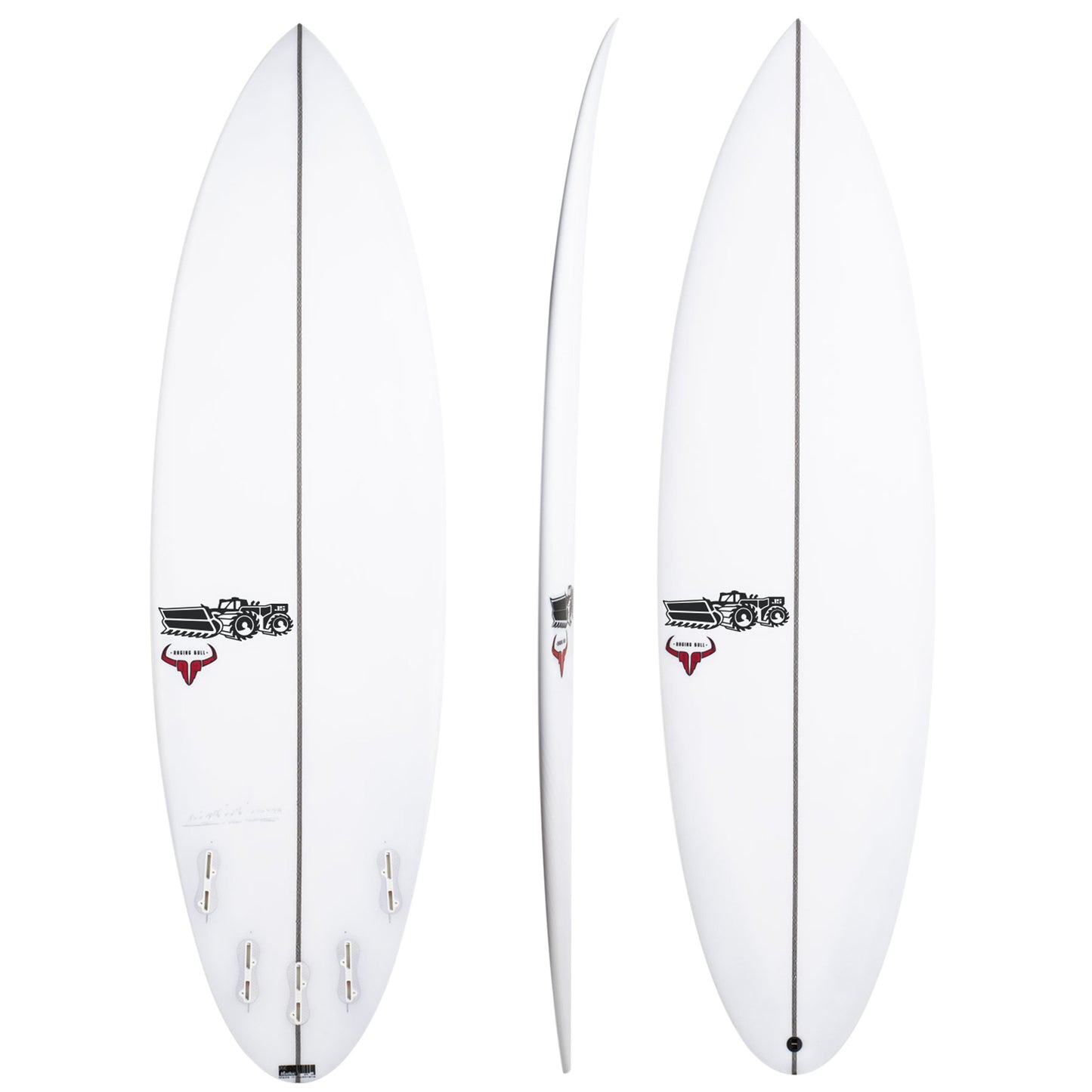 Raging Bull 6'0" x 19 5/8" X  2 5/8" - 32.70L, Round, 5x  FCS 2 Fin Boxes, HYFI 2.0 - ID:709211