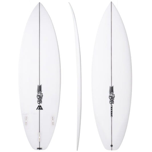 Monsta 10 Easy Rider 6'3" x 20 3/4" X  2 7/8" - 38.50L, Squash, 3x  FCS 2 Fin Boxes, PU - ID:910511