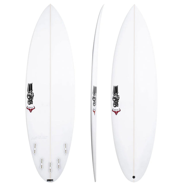 Raging Bull 5'11" x  X  , Round, 5x  FCS 2 Fin Boxes, PU [New] - ID:1112117