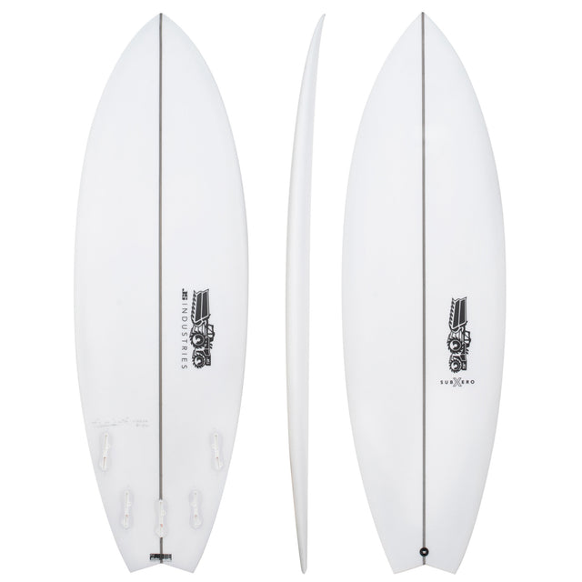 Sub Xero 5'8" x 20 1/2" X  2 11/16" - 33.80L, Swallow, 5x  FCS 2 Fin Boxes, PU - ID:1170288
