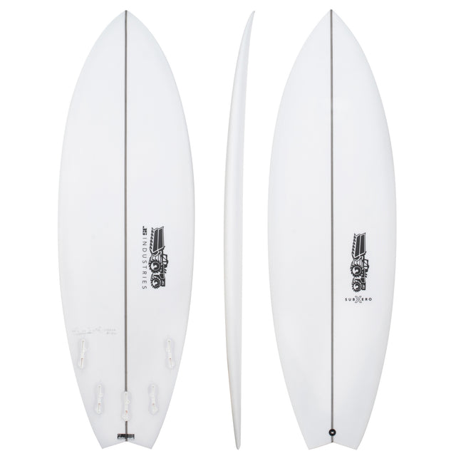 Sub Xero 5'6" x 20" X  2 9/16" - 30.30L, Swallow, 5x  FCS 2 Fin Boxes, PU - ID:1050041