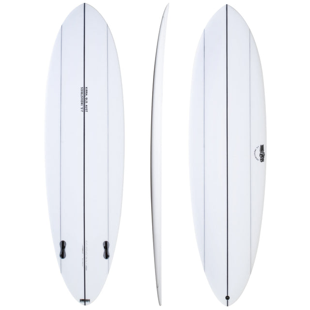 Big Baron 6'4" x 20 3/4" X  2 3/4" - 38.70L, Round, 2x  Futures Fin Boxes, PU - ID:1169851