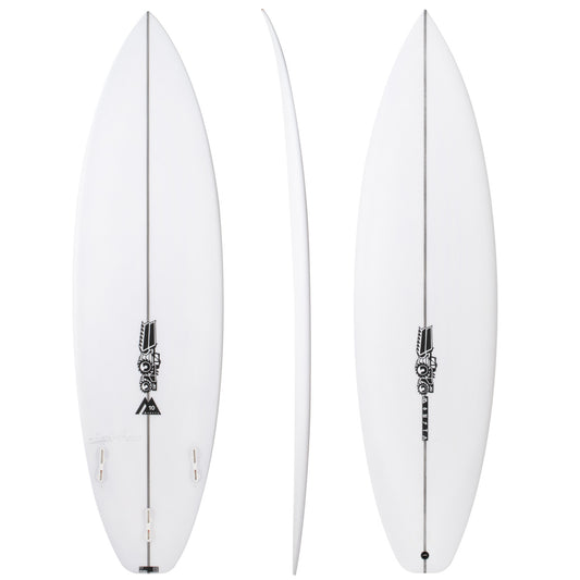 Monsta 10 6'2" x 19" X  2 3/8" - 29.40L, Squash, 3x  Futures Fin Boxes, PU - ID:729216