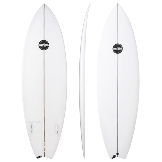 Black Baron 2.1 5'8" x 19 3/8" X  2 5/8" - 29.60L, Swallow, 3x  Futures Fin Boxes, PU - ID:801531