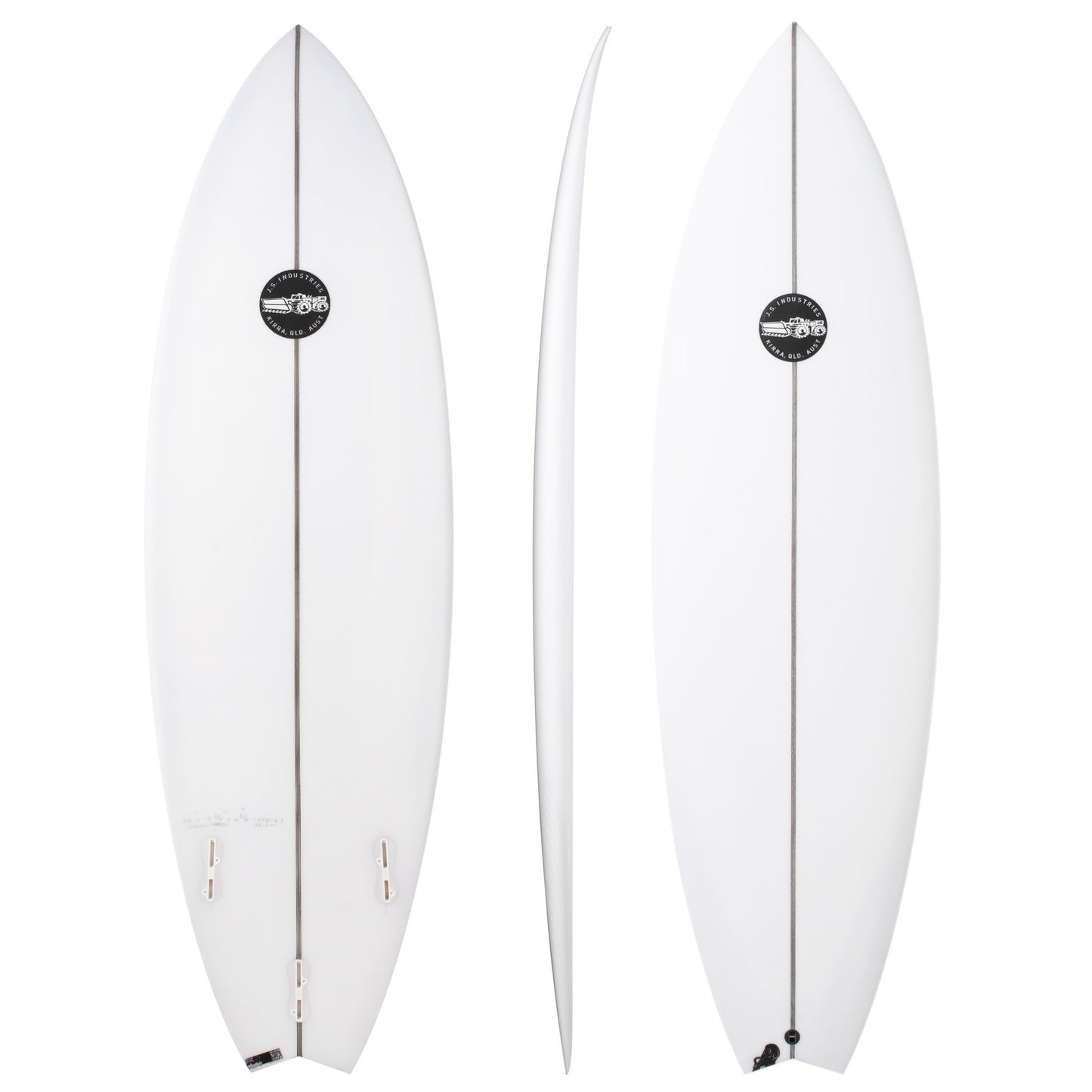 Black Baron 2.1 5'8" x 19 3/8" X  2 5/8" - 29.60L, Swallow, 3x  FCS 2 Fin Boxes, HYFI 2.0 - ID:774747