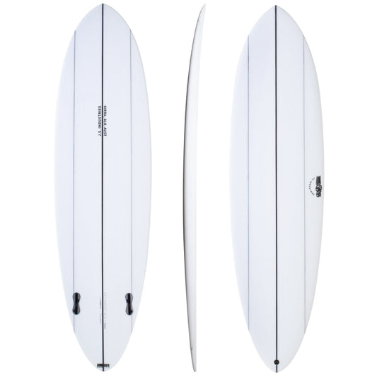 Big Baron 6'8" x 20 3/4" X  2 5/8" - 38.50L, Round, 2x  FCS 2 Fin Boxes, PE - ID:919284