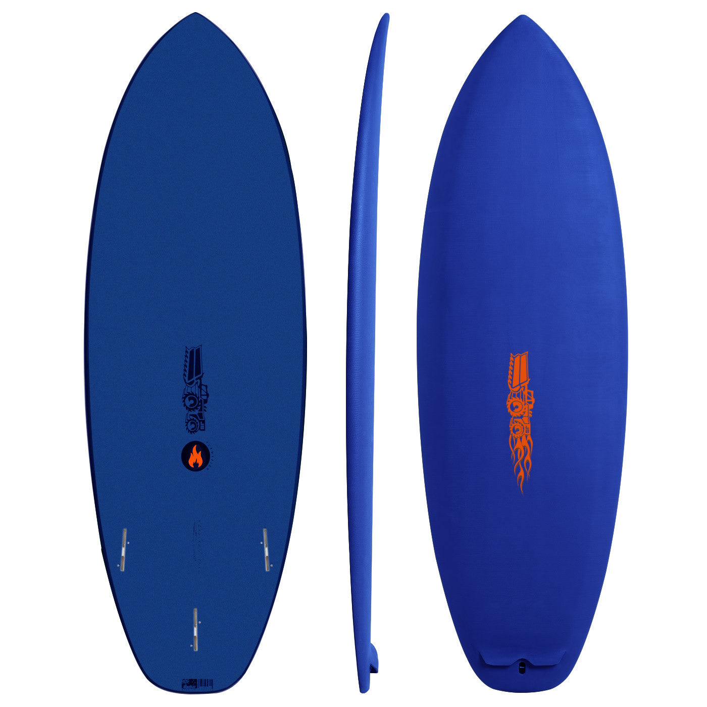 Flame Fish Softboard 5'8" x  X   - 38.00L, Squash, 3x  FCS 2 Fin Boxes, Softboard - ID:746580