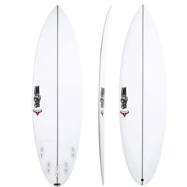 Raging Bull Easy Rider 5'11" x 19 7/8" X  2 5/8" - 33.10L, Round, 5x  Futures Fin Boxes, PU - ID:1166539
