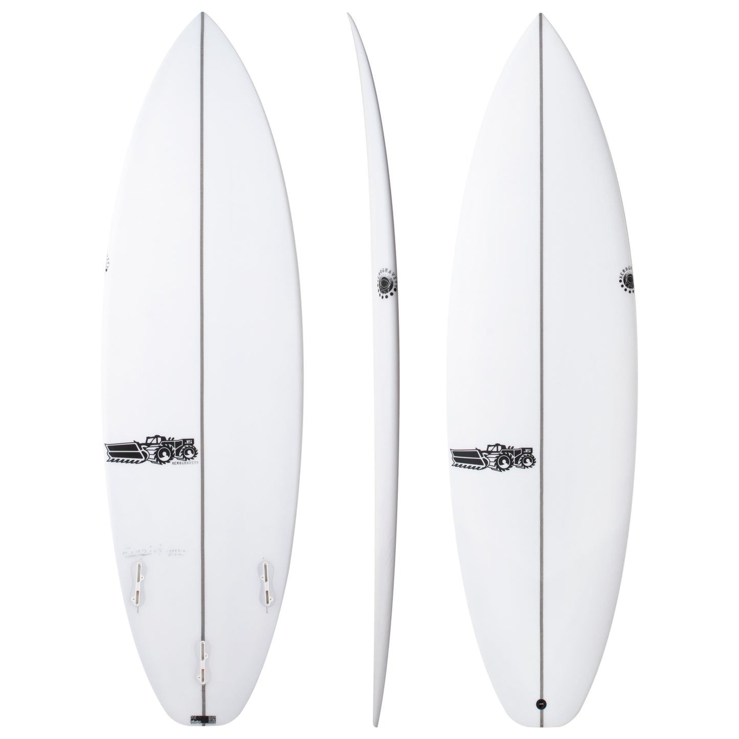 Xero Gravity Easy Rider 6'2" x 20 1/2" X  2 13/16" - 38.40L, Squash, 3x  FCS 2 Fin Boxes, PU - ID:922839