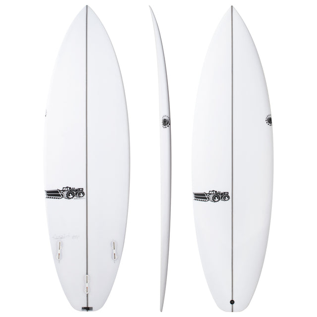 Xero Gravity Easy Rider 5'8" x 19 1/4" X  2 7/16" - 28.40L, Squash, 3x  FCS 2 Fin Boxes, PU - ID:1126981